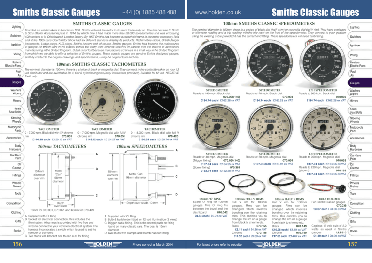Details about   Smiths Gauges Fuel and Volt in White face Chrome Bezel
