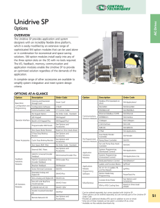 Unidrive SP - Emerson Industrial Automation