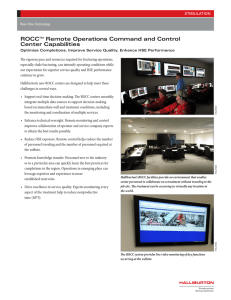 ROCCTM Remote Operations Command and Control Center
