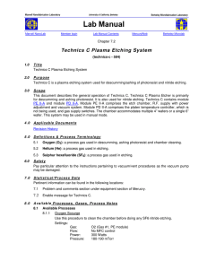 Technics C Plasma Etching System