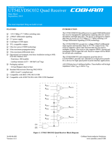 UT54LVDSC032 receiver data sheet 9
