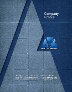 Company Profile - Zarooni Transemirates