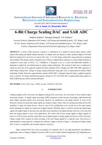 6-Bit Charge Scaling DAC and SAR ADC