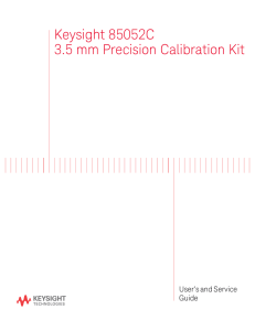 Keysight 85052C 3.5 mm Precision Calibration Kit