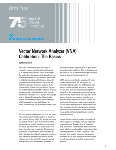 Vector Network Analyzer (VNA) Calibration: The Basics