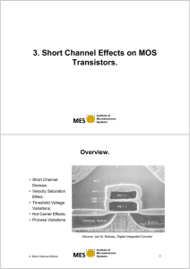 3. Short Channel Effects on MOS Transistors.