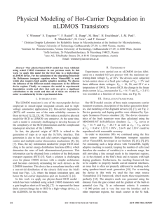 Physical Modeling of Hot-Carrier Degradation in nLDMOS Transistors