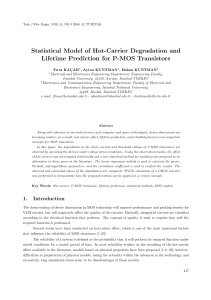 Statistical Model of Hot-Carrier Degradation and Lifetime Prediction