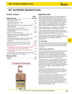 IEC and British Standard Fuses