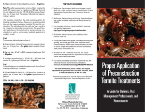 Proper Application of Preconstruction Termite Treatments