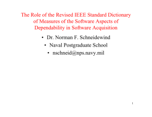 The Role of the Revised IEEE Standard Dictionary