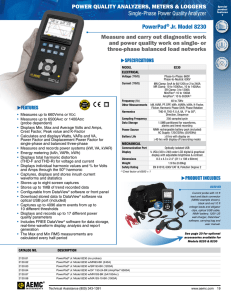 powerpad® Jr. Model 8230 Measure and carry out diagnostic work