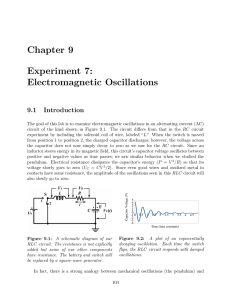 Chapter 9 Experiment 7: Electromagnetic Oscillations