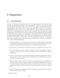 8 Magnetism