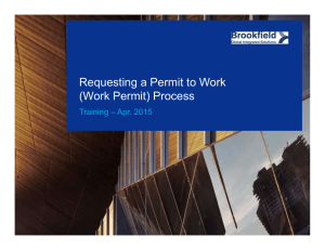 Requesting a Permit to Work (Work Permit) Process