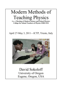 Modern Methods of Teaching Physics
