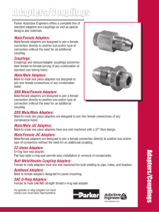 Adapters/Couplings - Parker Autoclave Engineers