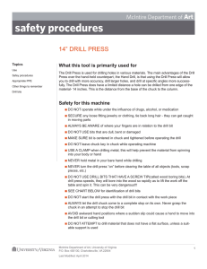 Drill Press Safety Procedures