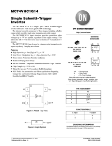 MC74VHC1G14 - Single Schmitt Trigger Inverter