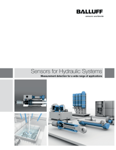 Sensors for Hydraulic Systems