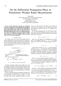 On the Differential Propagation Phase in Polarimetric Weather