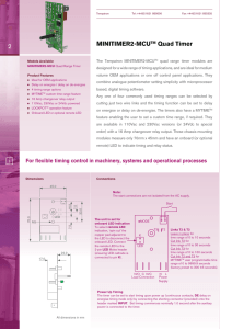 i MINITIMER2-MCUTM Quad Timer