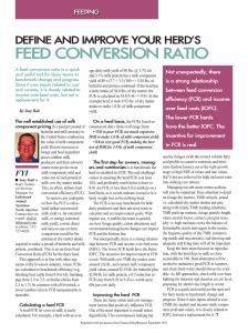 Feed ConveRsion RaTio - Lallemand Animal Nutrition