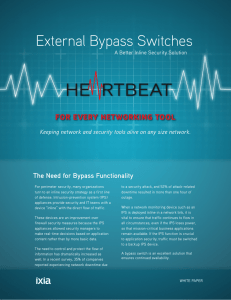 External Bypass Switches