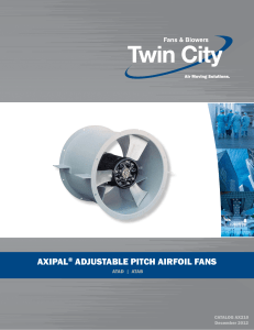 axipal® adjustable pitch airfoil fans