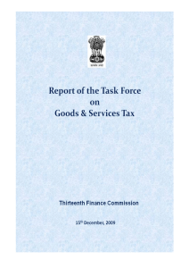 Report of the Task Force on Goods and Services Tax