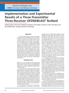 Implementation and Experimental Results of a Three