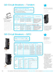 QO Circuit Breakers – GFCI