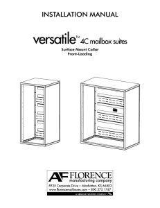 Surface Mounted 4C Mailbox Installation Manual