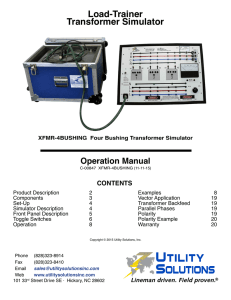 Load-Trainer Transformer Simulator