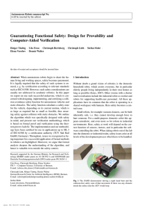 Guaranteeing Functional Safety: Design for Provability and