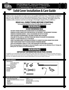 Solid Safety Cover Installation Instructions