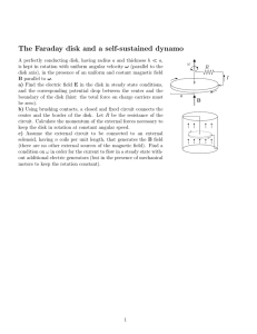 The Faraday disk and a self