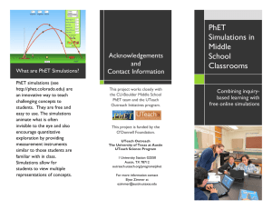 PhET Simulations in Middle School Classrooms