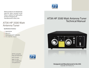 AT5K-HP 3500 Watt Antenna Tuner AT5K-HP 3500 Watt