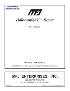 MFJ-986 user manual