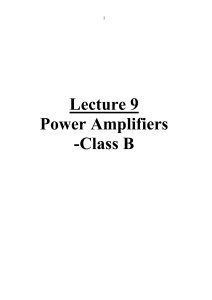 Power Amplifiers