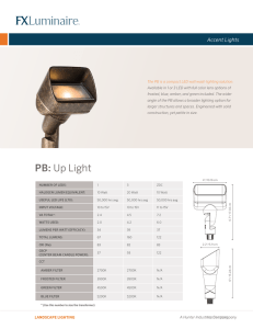 PB: Up Light - FX Luminaire
