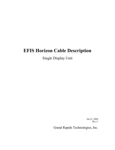 EFIS Horizon Cable Description