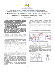 A Methodology for Subsynchronous Oscillations Detection