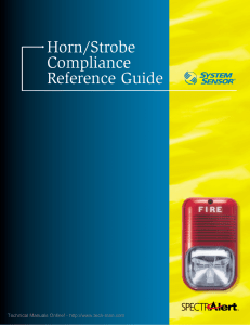 Horn/Strobe Compliance Reference Guide