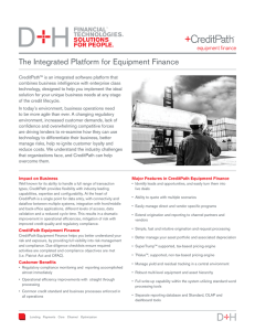 CreditPath Equipment Finance Product Sheet