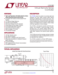 LT4180 - Virtual Remote Sense Controller