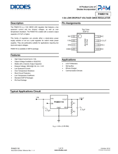 PAM3116 Description Features Pin Assignments Applications
