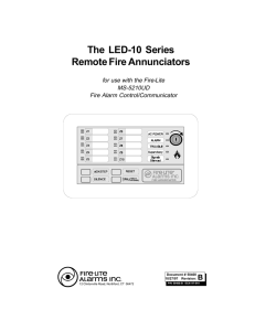 The LED-10 Series Remote Fire Annunciators - Fire