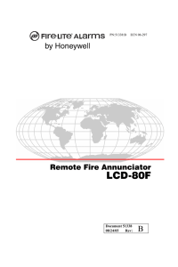 LCD-80F - Fire-Lite Alarms by Honeywell